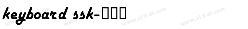 keyboard ssk字体转换